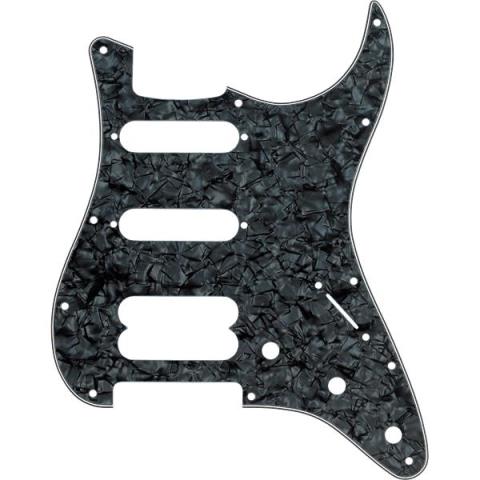 Fender-ピックガードPickguard, Stratocaster H/S/S, 11-Hole Mount (No Holes Drilled For HB Pickup Mount), Black Pearl, 4-Ply