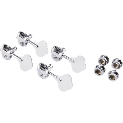 Fender-ペグDeluxe Bass Tuners with Fluted-Shafts (4) Chrome