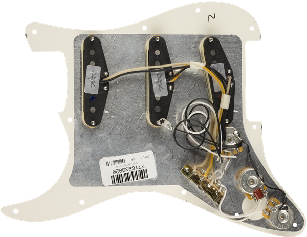 Pre-Wired Strat Pickguard, Texas Special SSS, Parchment 11 Hole PG追加画像 Pre-Wired Strat Pickguard, Texas Special SSS, Parchment 11 Hole PG追加画像