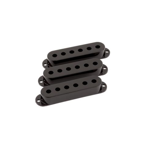 FenderPickup Covers, Stratocaster Black (3)