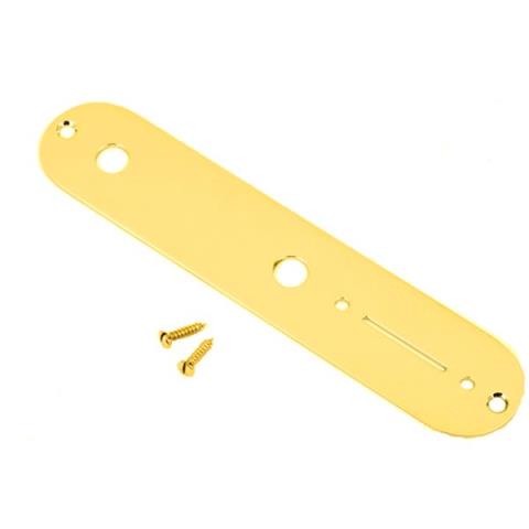 Vintage Telecaster Control Plate, 2-Hole (Gold)サムネイル