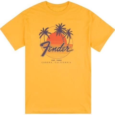 Fender Palm Sunshine Unisex T-Shirt, Marigold, XLサムネイル