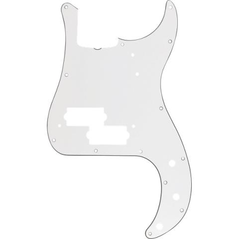 Fender-ピックガードPickguard, Precision Bass 13-Hole Vintage Mount (with Truss Rod Notch), White, 3-Ply
