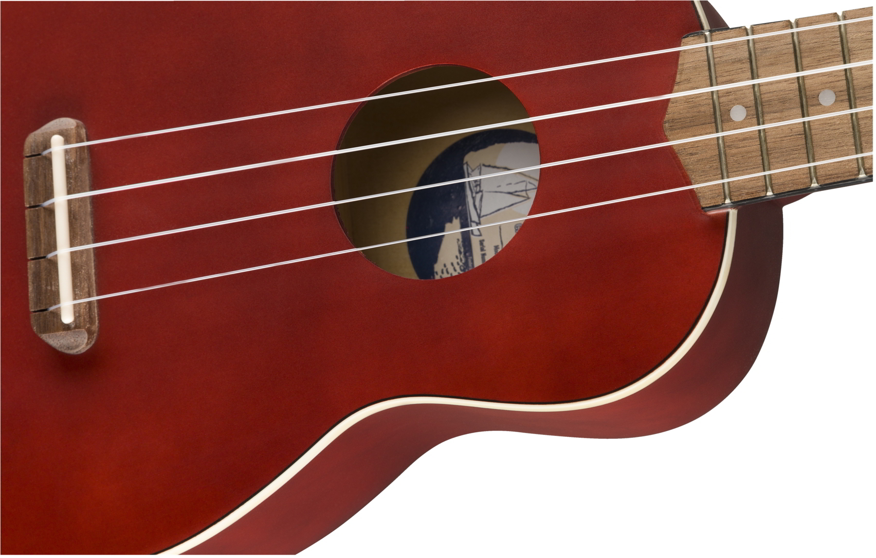 Venice Soprano UKULELE Walnut Fingerboard Cherry追加画像 Venice Soprano UKULELE Walnut Fingerboard Cherry追加画像