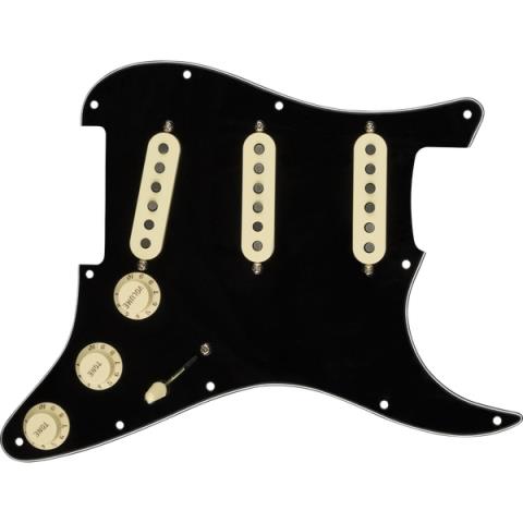 Pre-Wired Strat Pickguard, Texas Special SSS, Black 11 Hole PGサムネイル