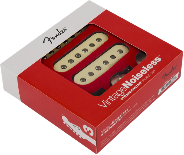 Fender Vintage Noiseless Strat Pickups, (3), Aged White追加画像 Fender Vintage Noiseless Strat Pickups, (3), Aged White追加画像