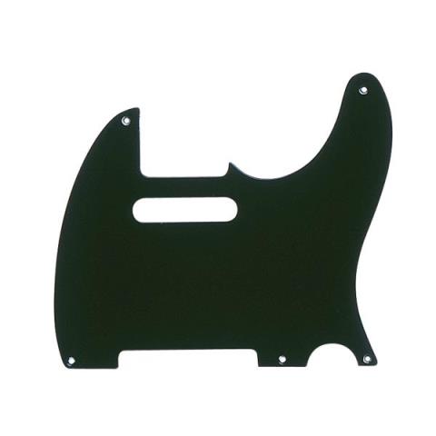 Fender-ピックガードPickguard, Telecaster, 5-Hole Mount, Black, 1-Ply