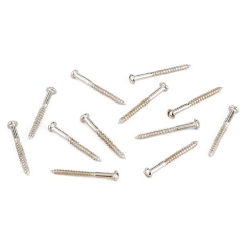 Fender-ネジPure Vintage Slotted Telecaster Neck Pickup Mounting Screws, Nickel (12)