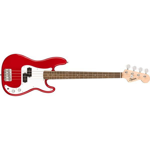 Squier-ミニベースMini P Bass, Laurel Fingerboard, Dakota Red