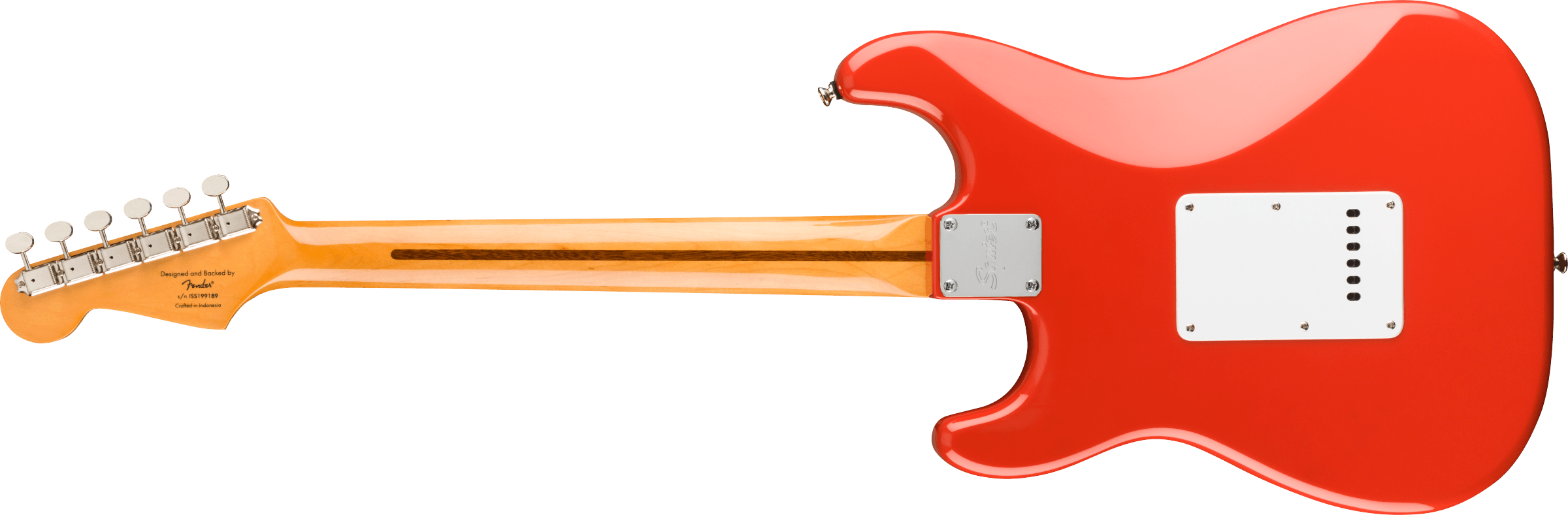 Classic Vibe '50s Stratocaster Maple Fingerboard Fiesta Red背面画像 Classic Vibe '50s Stratocaster Maple Fingerboard Fiesta Red背面画像