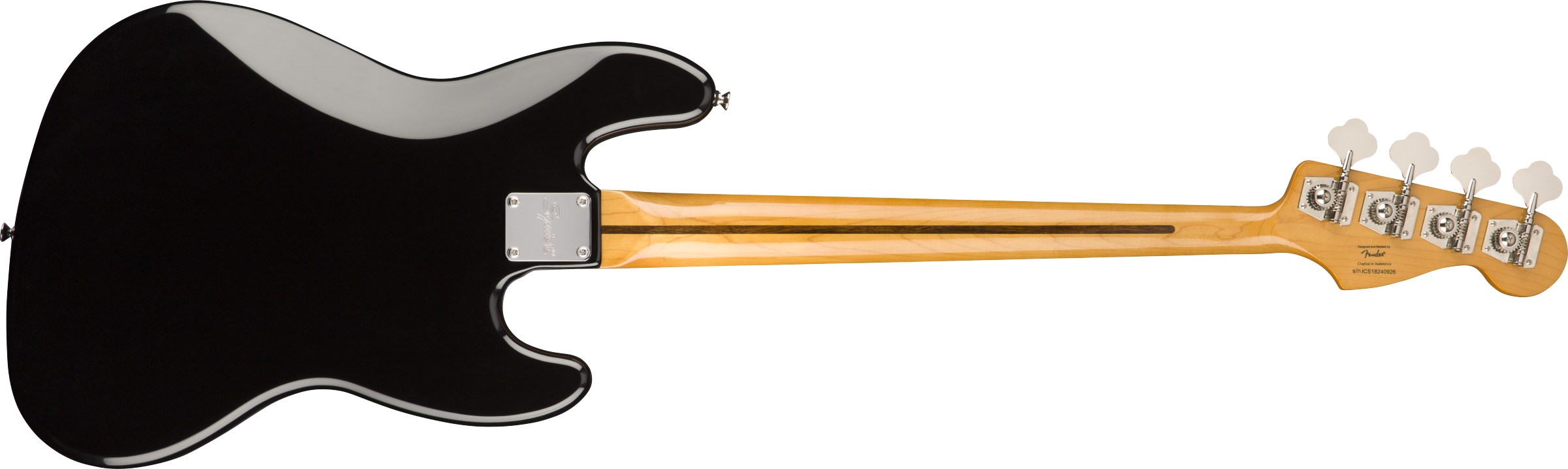 Classic Vibe '70s Jazz Bass Left-Handed Maple Fingerboard Black背面画像 Classic Vibe '70s Jazz Bass Left-Handed Maple Fingerboard Black背面画像