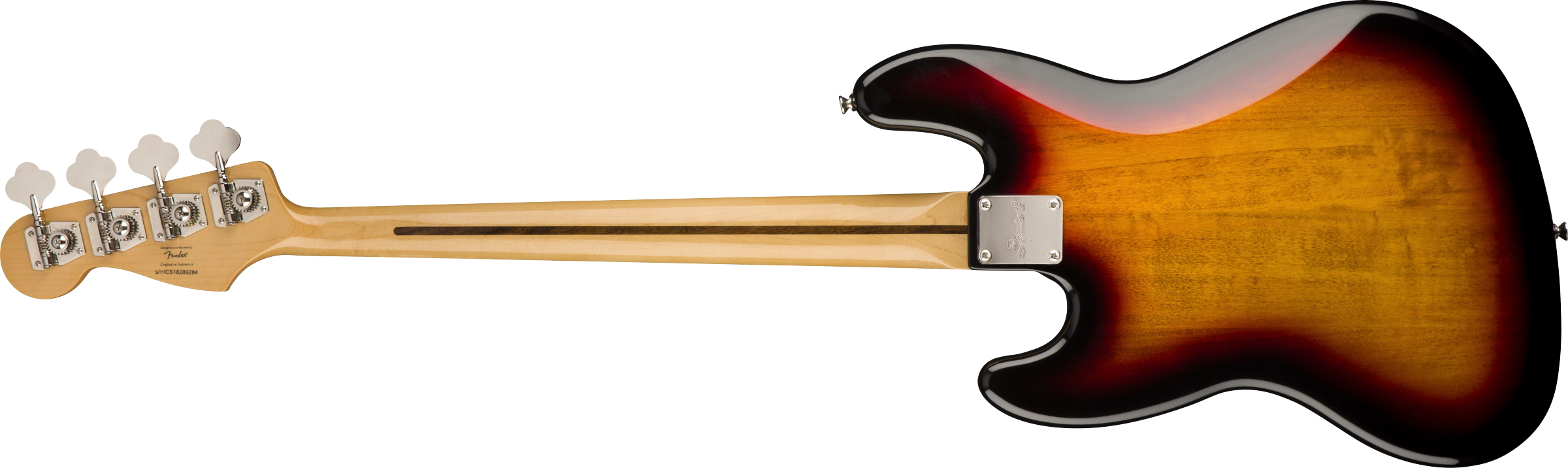 Classic Vibe '60s Jazz Bass Fretless Laurel Fingerboard 3-Color Sunburst背面画像 Classic Vibe '60s Jazz Bass Fretless Laurel Fingerboard 3-Color Sunburst背面画像