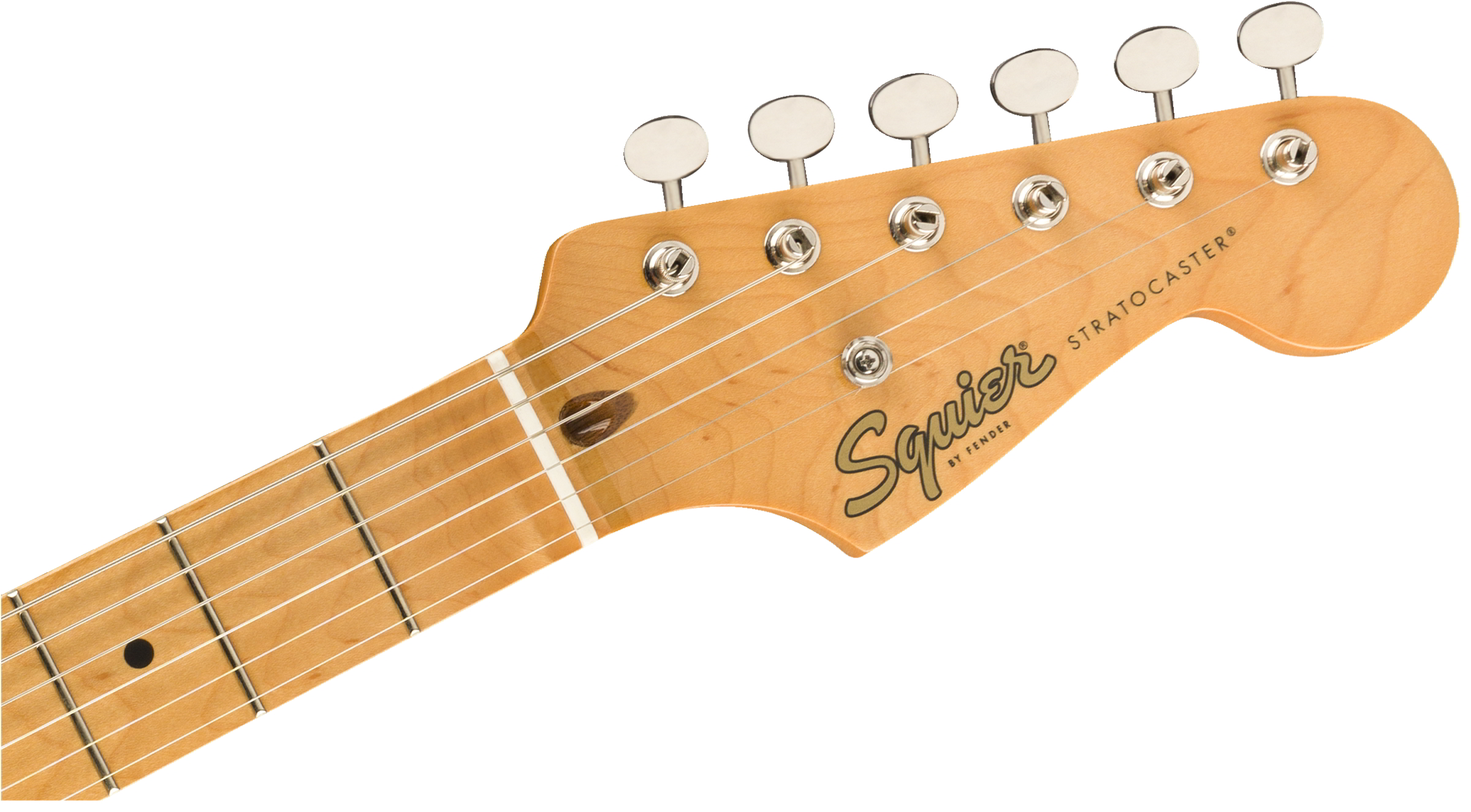 Classic Vibe '50s Stratocaster Maple Fingerboard Blackヘッド画像