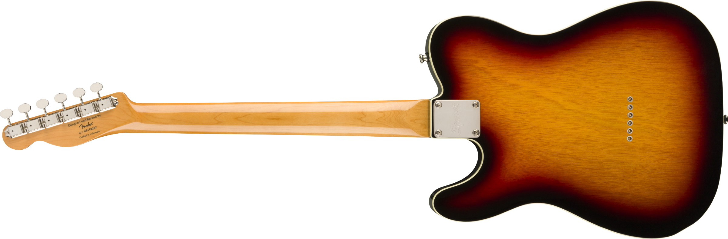 Classic Vibe '60s Custom Telecaster Laurel Fingerboard 3-Color Sunburst背面画像 Classic Vibe '60s Custom Telecaster Laurel Fingerboard 3-Color Sunburst背面画像