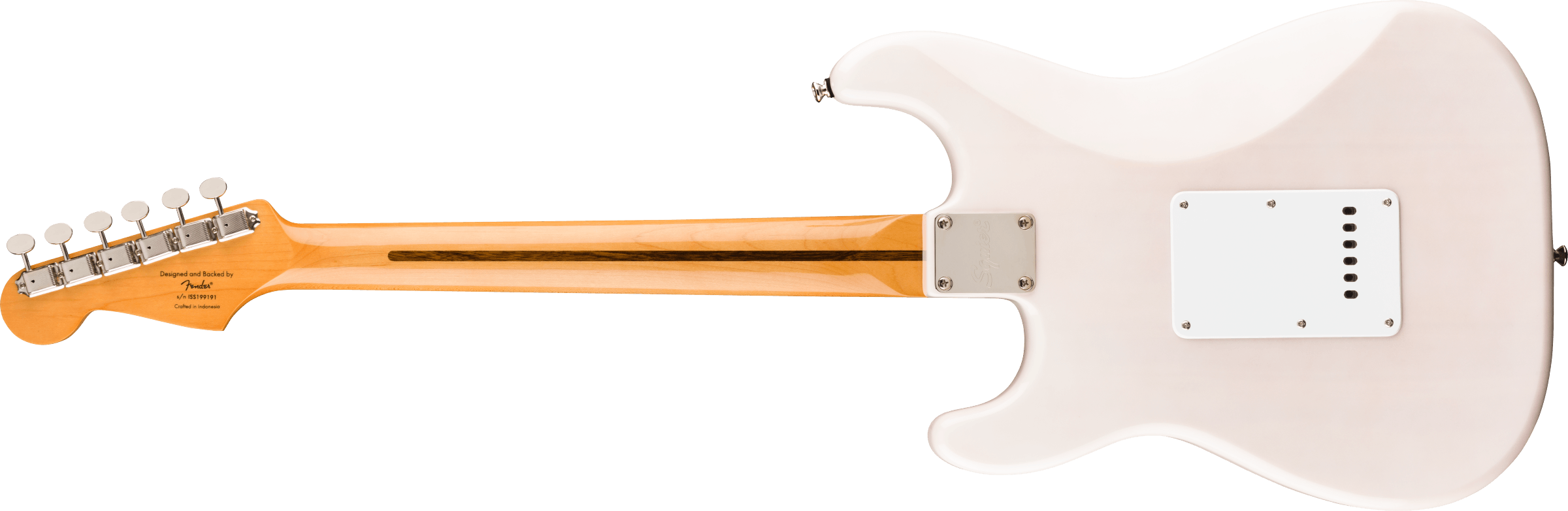 Classic Vibe '50s Stratocaster Maple Fingerboard White Blonde背面画像 Classic Vibe '50s Stratocaster Maple Fingerboard White Blonde背面画像