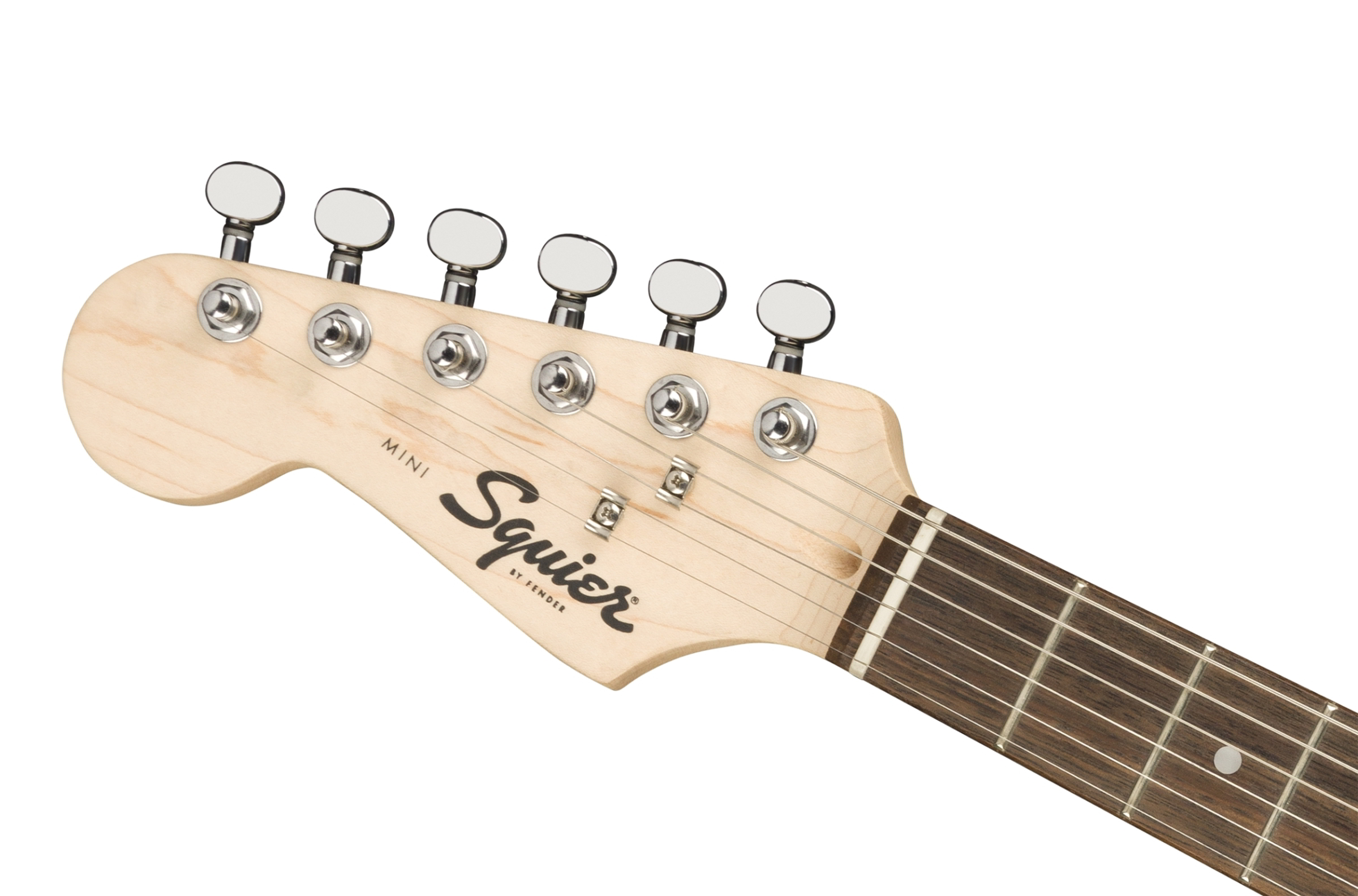 Mini Stratocaster Left-Handed Laurel Fingerboard Blackヘッド画像 Mini Stratocaster Left-Handed Laurel Fingerboard Blackヘッド画像