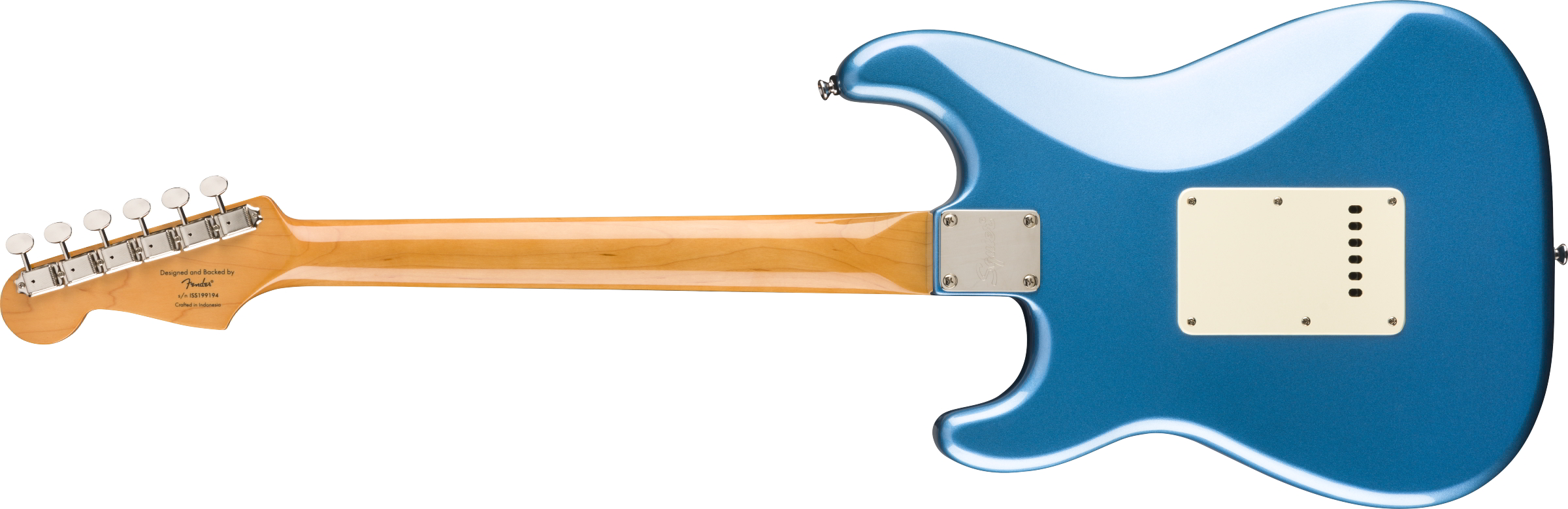 Classic Vibe '60s Stratocaster Laurel Fingerboard Lake Placid Blue背面画像 Classic Vibe '60s Stratocaster Laurel Fingerboard Lake Placid Blue背面画像