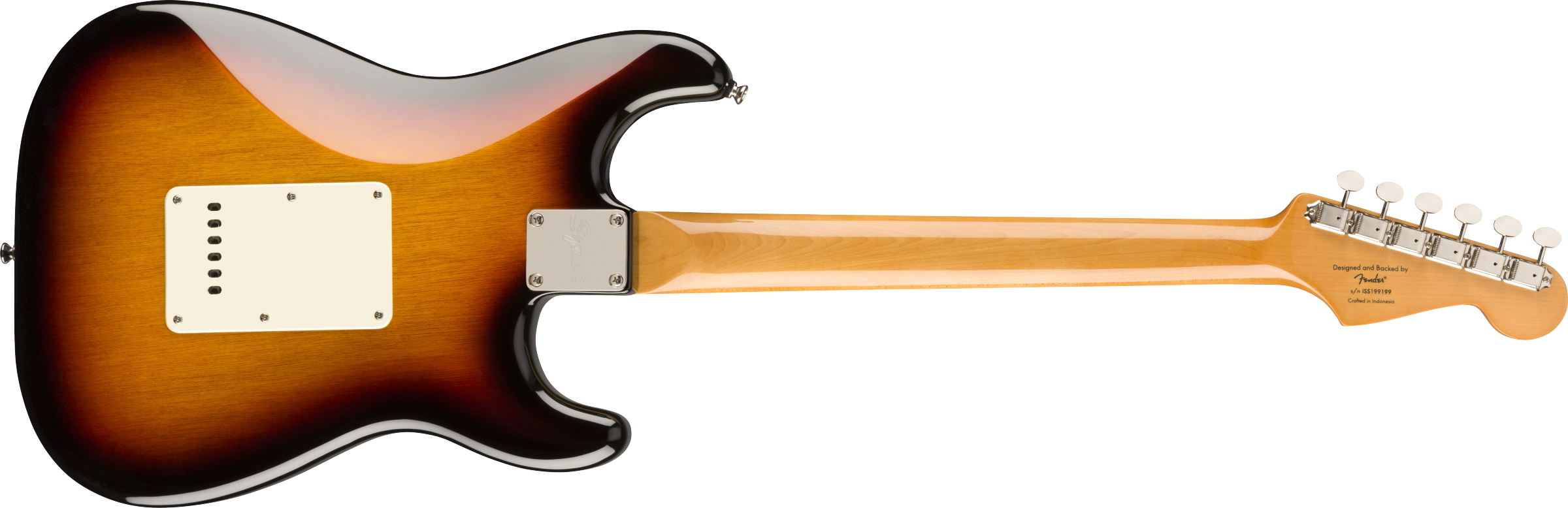 Classic Vibe '60s Stratocaster Left-Handed Laurel Fingerboard 3-Color Sunburst背面画像