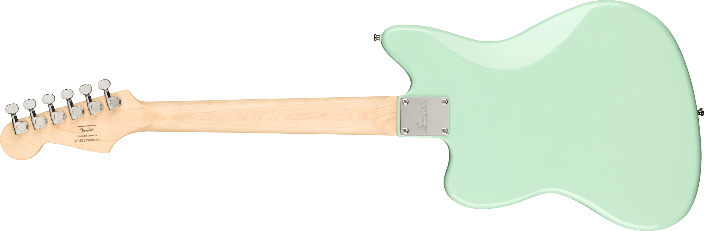Mini Jazzmaster HH, Maple Fingerboard, Surf Green背面画像 Mini Jazzmaster HH, Maple Fingerboard, Surf Green背面画像