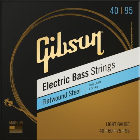 Gibson-フラットワウンドベース弦SBG-FWLS Flatwound Light 40-95