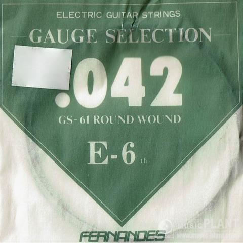 FERNANDES-エレキギター弦GS-61 042 ROUNDWOUND バラ弦