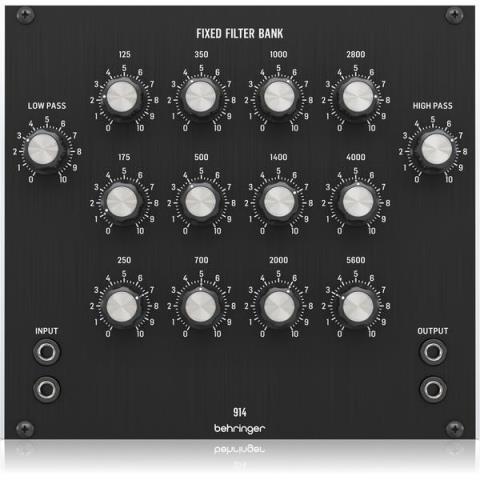 BEHRINGER-ユーロラック用 アナログフィックストフィルターバンクモジュール914 FIXED FILTER BANK