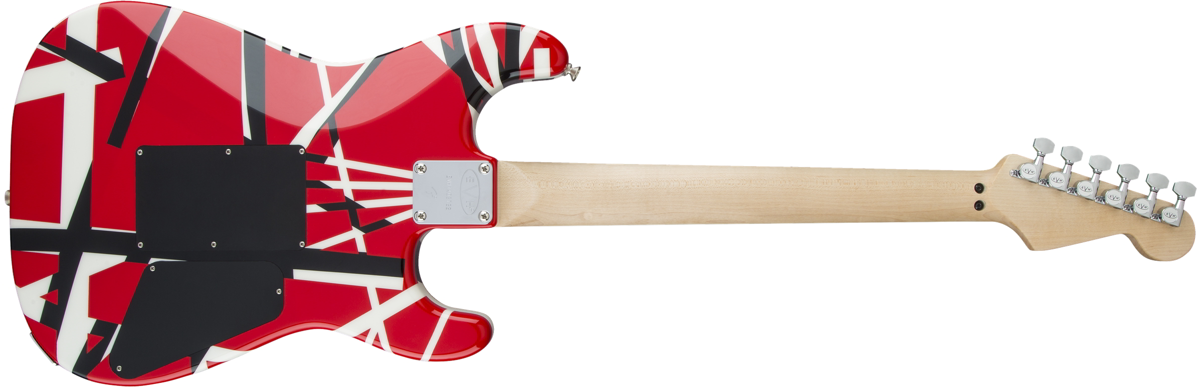 Striped Series LH R/B/W, Maple Fingerboard, Red, Black and White Stripes背面画像 Striped Series LH R/B/W, Maple Fingerboard, Red, Black and White Stripes背面画像