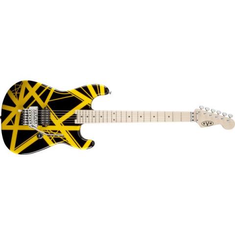 EVH-エレキギターStriped Series Black with Yellow Stripes