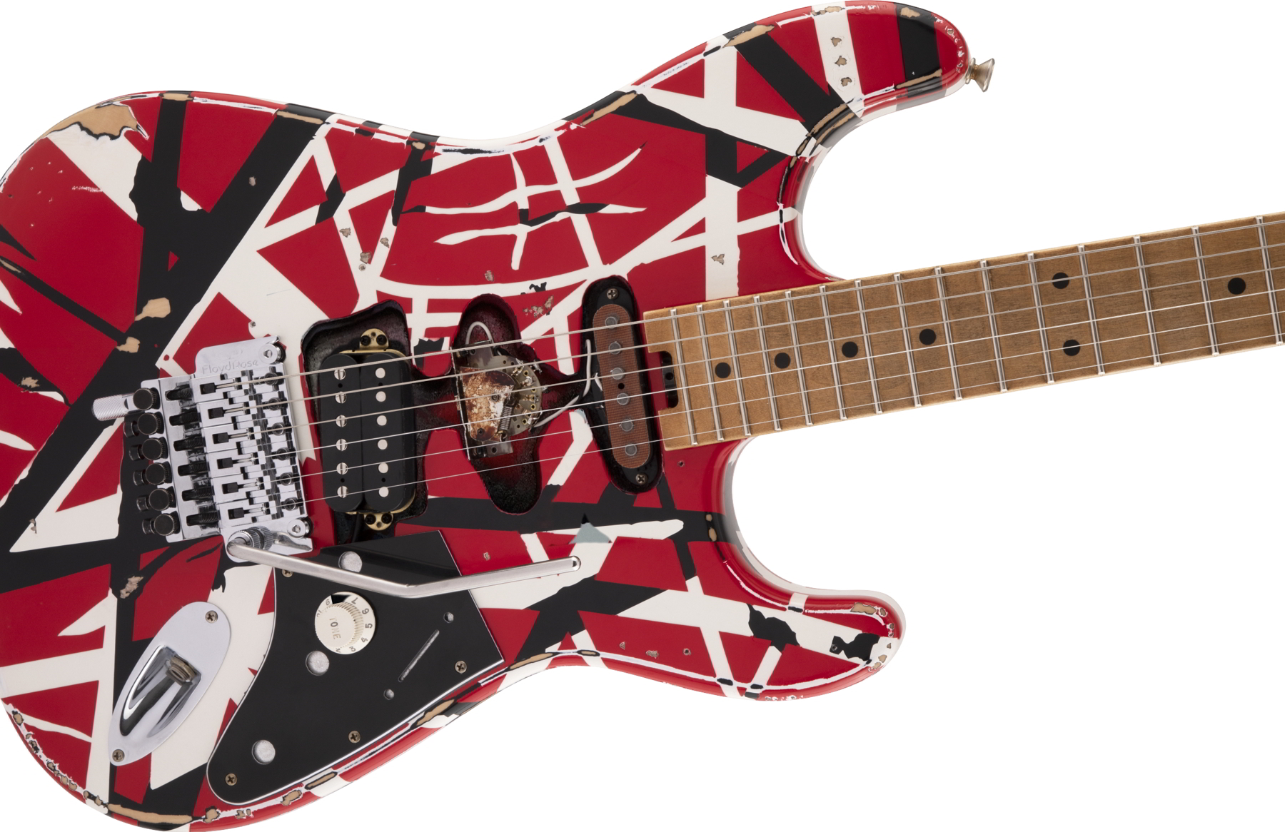 Striped Series Frankie, Maple Fingerboard, Red with Black Stripes Relic追加画像 Striped Series Frankie, Maple Fingerboard, Red with Black Stripes Relic追加画像
