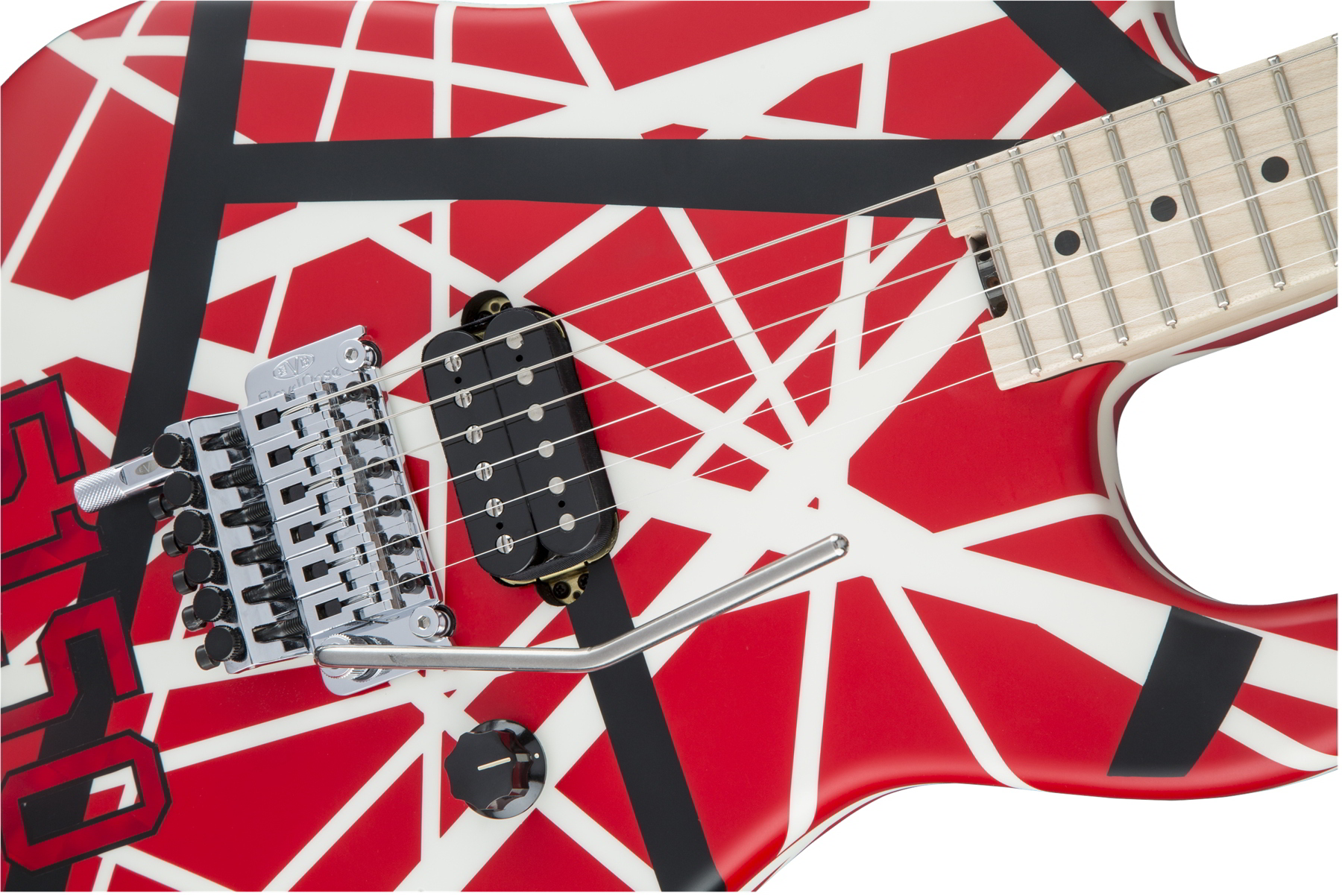Striped Series 5150, Maple Fingerboard, Red with Black and White Stripes追加画像 Striped Series 5150, Maple Fingerboard, Red with Black and White Stripes追加画像