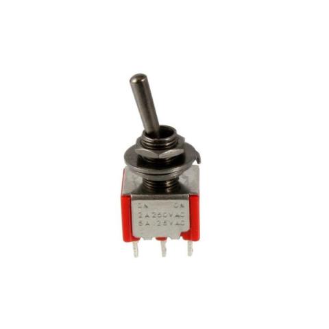 ALLPARTS-ミニスイッチEP-4181-003 Black On-On Round Bat Mini Switch