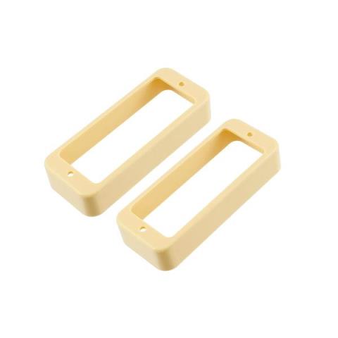 ALLPARTS-ミニハムバッカー用エスカッションセットPC-0747-028 Small Humbucking Pickup Rings Cream