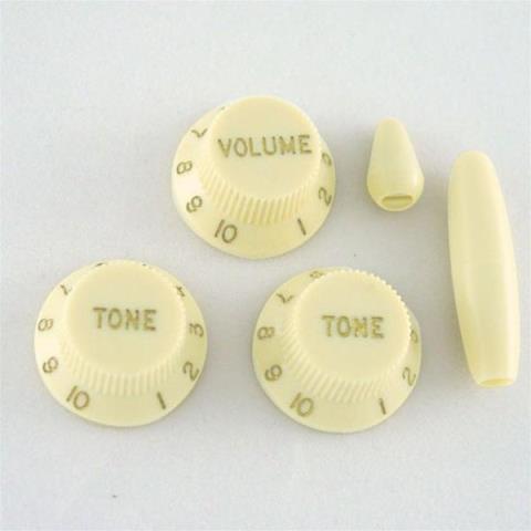 ALLPARTS-ストラト用ノブセットPK-0178-024 Mint Green Knob Set for Stratocaster®