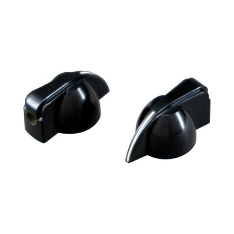 ALLPARTS-ノブPK-0173-023 Black Pointer Knobs