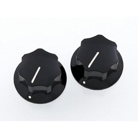 ALLPARTS-ムスタング用ノブPK-3256-023 Black Knobs for Mustang®