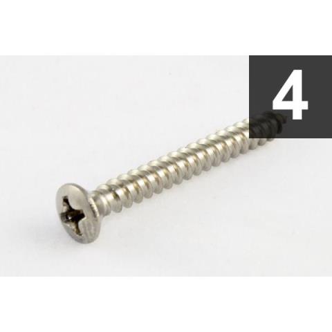 ALLPARTS-ネジ(スクリュー)GS-0003-005 Pack of 4 Steel Strap Button Screws