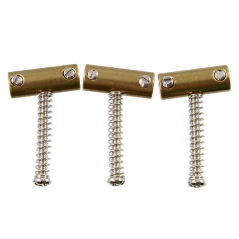 ALLPARTS-テレキャスター用サドルBP-2328-008 Tilted Brass Saddles