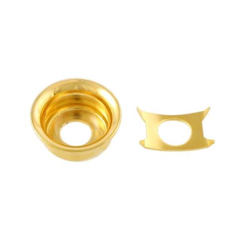 ALLPARTS-AP-0275-002 Gold Input Cup Jackplate for Telecaster®