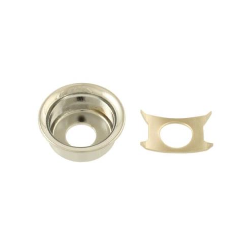 ALLPARTS-ジャックプレートAP-0275-001 Nickel Input Cup Jackplate for Telecaster®