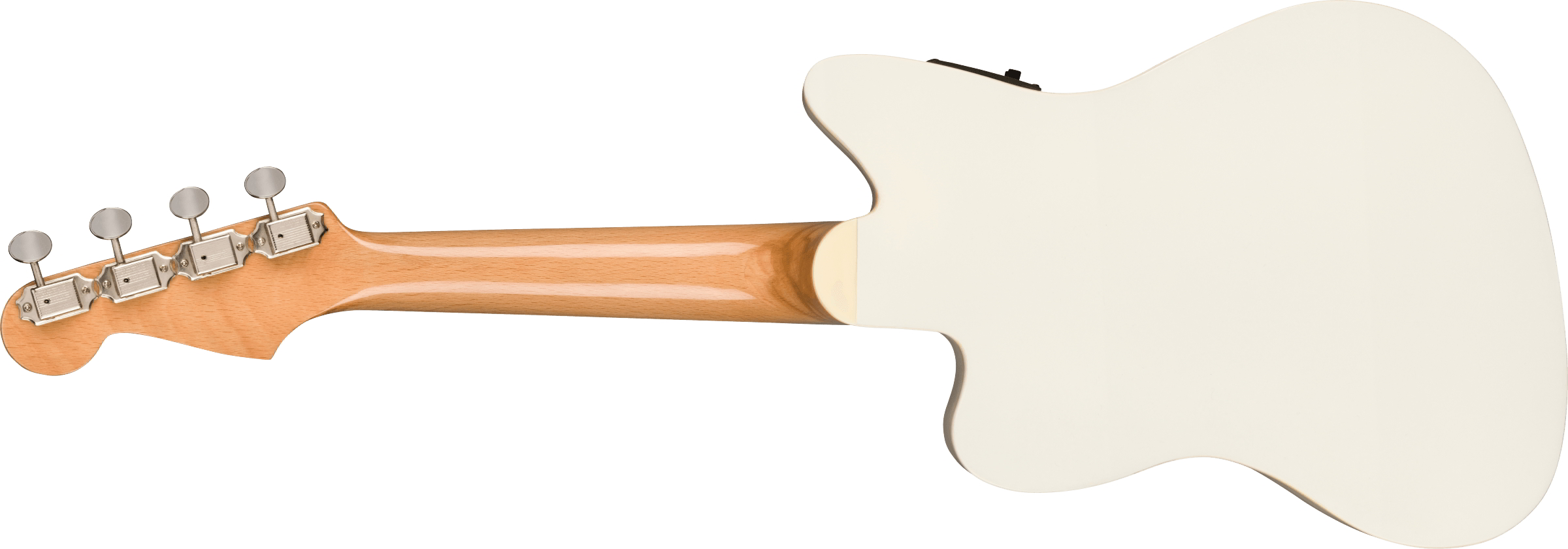 Fullerton Jazzmaster Uke Olympic White背面画像 Fullerton Jazzmaster Uke Olympic White背面画像