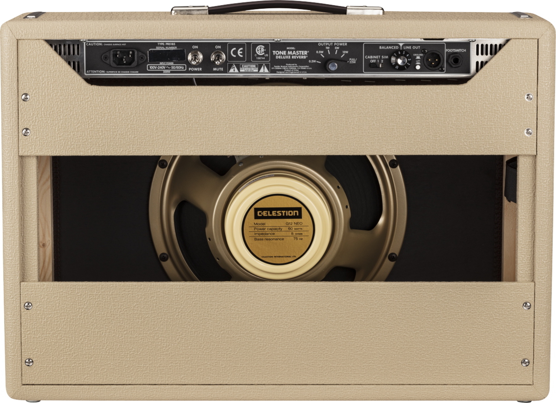 Tone Master Deluxe Reverb Blonde, 100V JPN追加画像 Tone Master Deluxe Reverb Blonde, 100V JPN追加画像