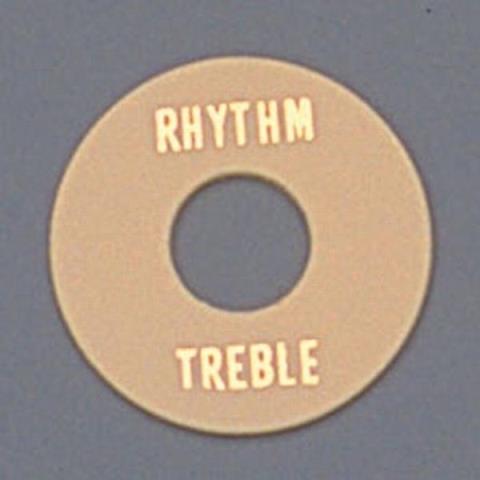 ALLPARTS-コントロールパネルAP-0663-028 Cream Plastic Rhythm/Treble Ring