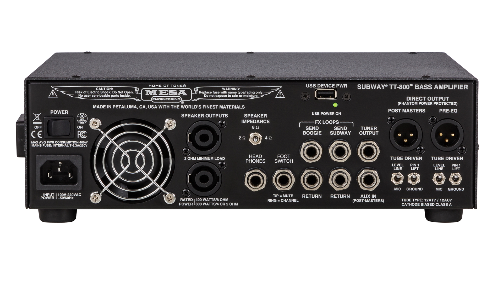 Subway TT-800 Bass Head背面画像 Subway TT-800 Bass Head背面画像