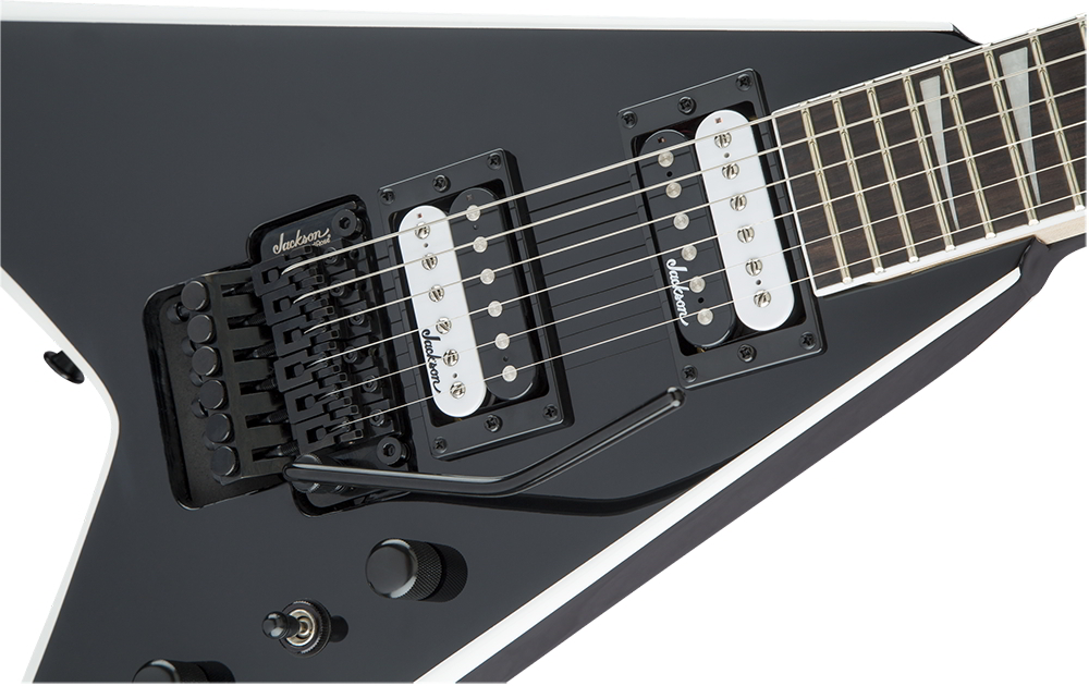 JS Series King V JS32, Amaranth Fingerboard, Black with White Bevelsパネル画像 JS Series King V JS32, Amaranth Fingerboard, Black with White Bevelsパネル画像