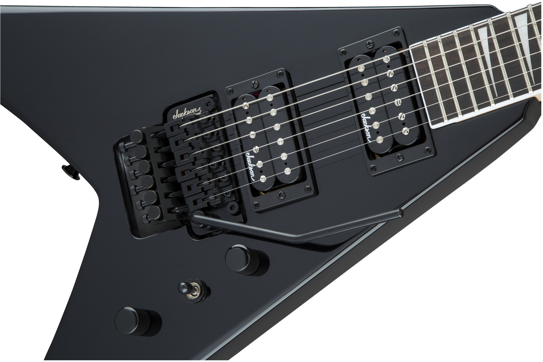 JS Series King V JS32, Amaranth Fingerboard, Gloss Blackパネル画像 JS Series King V JS32, Amaranth Fingerboard, Gloss Blackパネル画像