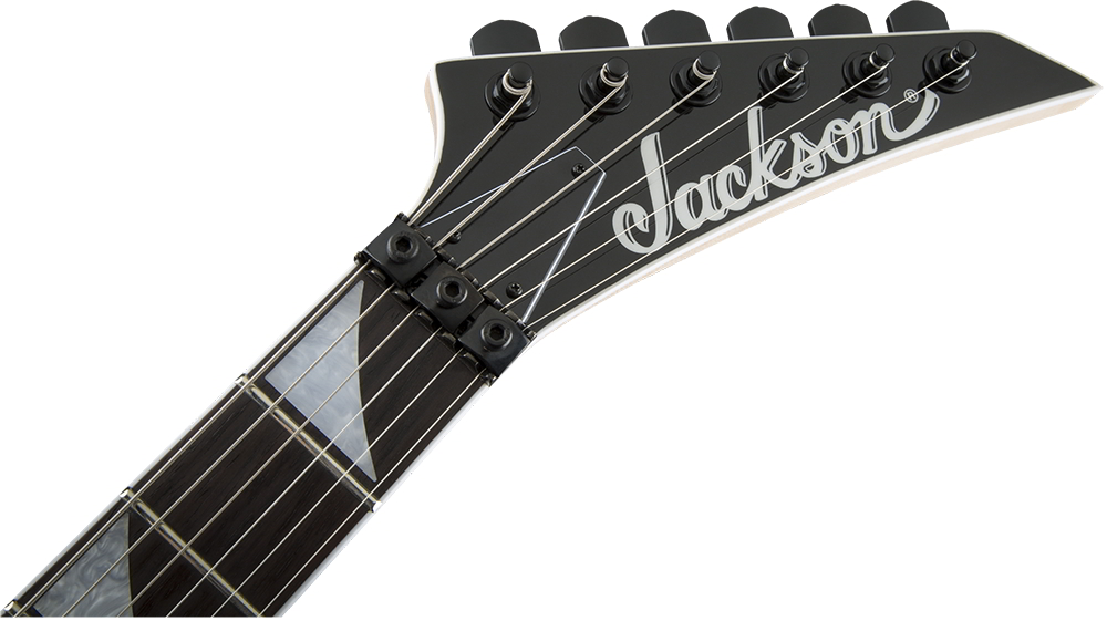 JS Series Warrior JS32, Amaranth Fingerboard, Black with White Bevelsヘッド画像 JS Series Warrior JS32, Amaranth Fingerboard, Black with White Bevelsヘッド画像