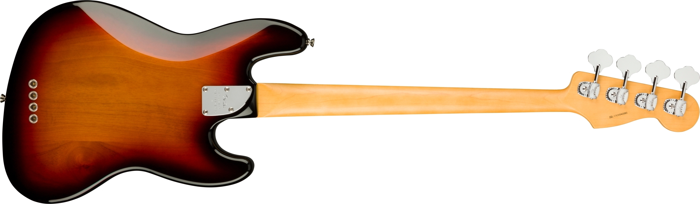 American Professional II Jazz Bass Left-Hand, Rosewood Fingerboard, 3-Color Sunburst背面画像 American Professional II Jazz Bass Left-Hand, Rosewood Fingerboard, 3-Color Sunburst背面画像