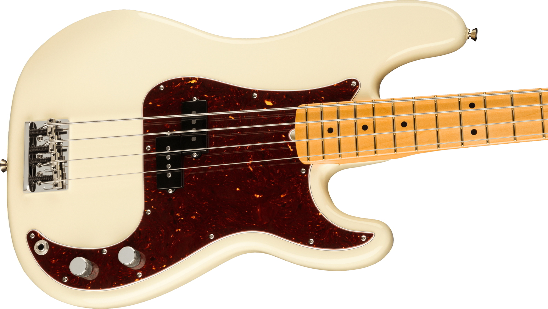 American Professional II Precision Bass Maple Fingerboard, Olympic White追加画像 American Professional II Precision Bass Maple Fingerboard, Olympic White追加画像