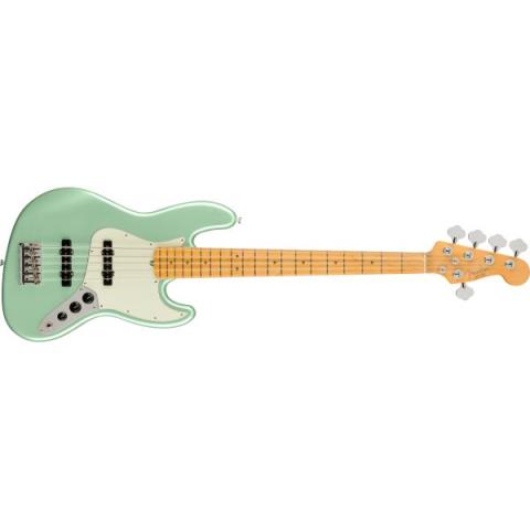 Fender-ジャズベースAmerican Professional II Jazz Bass V, Maple Fingerboard, Mystic Surf Green