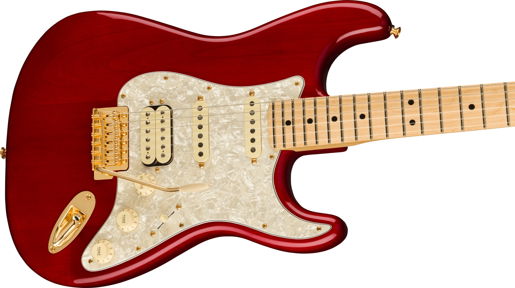 Tash Sultana Stratocaster®, Maple Fingerboard, Transparent Cherry追加画像 Tash Sultana Stratocaster®, Maple Fingerboard, Transparent Cherry追加画像